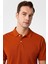 Kiremit Slim Fit Armürlü Polo Yaka Tişört 2