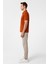 Kiremit Slim Fit Armürlü Polo Yaka Tişört 4