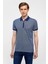 Lacivert Slim Fit Baskılı Polo Yaka Tişört 3