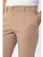 Bej Slim Fit Armürlü Pantolon 5