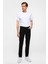 Siyah Slim Fit 5 Cep Kalıp Armürlü Kanvas Pantolon 1