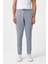 Buz Mavi Slim Fit Armürlü Jogger Pantolon 2