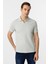 Yeşil Slim Fit Armürlü Polo Yaka Tişört 3