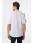 Beyaz Slim Fit Armürlü Bisiklet Yaka Tişört 5