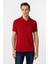 Kırmızı Slim Fit Düz Polo Yaka Tişört 1