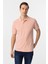 Koyu Pembe Regular Armürlü Polo Yaka Tişört 1