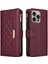 IPhone 15 Için Flip Case Pro Max Darbeye Kart Yuvaları Cüzdan Kayış (Yurt Dışından) 3