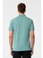 Su Yeşili Slim Fit Armürlü Polo Yaka Tişört 5