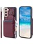 Samsung Galaxy S22 Rfıd Engelleme Kickstand 3 Büyük Kart Pu Için Cüzdan Kılıf (Yurt Dışından) 1