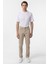 Bej Slim Fit Düz Kanvas Pantolon 1