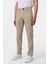 Bej Slim Fit Düz Kanvas Pantolon 3