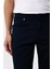 Lacivert Slim Fit 5 Cep Kalıp Armürlü Kanvas Pantolon 3
