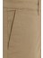 Bej Regular Armürlü Pantolon 2