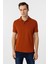 Kiremit Slim Fit Düz Polo Yaka Tişört 1