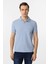 Mavi Slim Fit Armürlü Polo Yaka Tişört 1