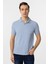 Mavi Slim Fit Armürlü Polo Yaka Tişört 2