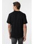Siyah Slim Fit Armürlü Bisiklet Yaka Tişört 5