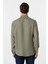 Haki Slim Fit Düz Klasik Yaka Gömlek 5