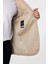 Bej Regular Fit Desenli Mono Yaka 4 Drop Ceket 5