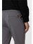 Antrasit Slim Fit Düz Jogger Pantolon 5