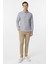 Lacivert Slim Fit Armürlü Düğmeli Yaka Gömlek 5