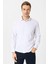 Beyaz Slim Fit Düz Klasik Yaka Gömlek 1