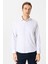 Beyaz Slim Fit Düz Klasik Yaka Gömlek 2
