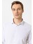 Beyaz Slim Fit Düz Klasik Yaka Gömlek 4