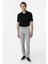 Gri Slim Fit Desenli Kumaş Pantolon 1