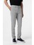 Gri Slim Fit Desenli Kumaş Pantolon 3