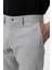 Gri Slim Fit Desenli Kumaş Pantolon 5