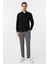 Siyah Slim Fit Düz Klasik Yaka Gömlek 1