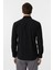 Siyah Slim Fit Düz Klasik Yaka Gömlek 5