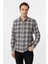 Siyah Slim Fit Düz Düğmeli Yaka Gömlek 1