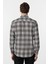 Siyah Slim Fit Düz Düğmeli Yaka Gömlek 5