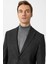 Siyah Slim Fit Sivri Yaka 6 Drop Ceket 3
