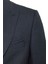 Lacivert Slim Fit Desenli Sivri Yaka 6 Drop Klasik Takım Elbise 5