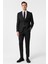 Siyah Slim Fit Desenli Mono Yaka 6 Drop Klasik Takım Elbise 1