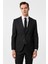 Siyah Slim Fit Desenli Mono Yaka 6 Drop Klasik Takım Elbise 3