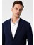 Lacivert Slim Fit Desenli Sivri Yaka 6 Drop Ceket 2