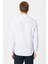 Ekru Slim Fit Desenli Klasik Yaka Gömlek 4