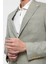 Su Yeşili Slim Fit Desenli Sivri Yaka 6 Drop Ceket 5