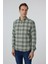 Koyu Yeşil Slim Fit Düz Düğmeli Yaka Gömlek 1