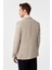 Bej Slim Fit Desenli Sivri Yaka 6 Drop Ceket 5