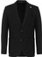 Siyah Slim Fit Sivri Yaka 6 Drop Ceket 1