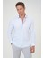 Buz Mavi Slim Fit Düz Klasik Yaka Gömlek 1