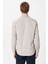 Ekru Slim Fit Düz Klasik Yaka Gömlek 4