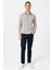 Ekru Slim Fit Düz Klasik Yaka Gömlek 5