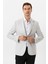 Taş Slim Fit Desenli Sivri Yaka 6 Drop Ceket 1