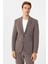 Açık Kahve Slim Fit Düz Mono Yaka 6 Drop Spor Takım Elbise 4
